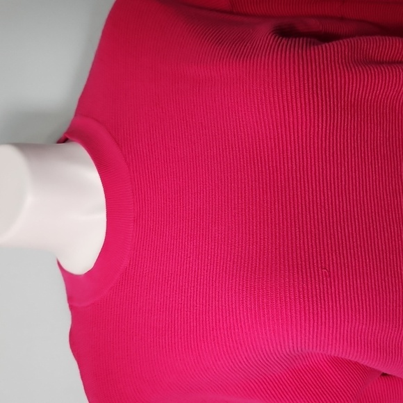 Nine West Bright Pink Ribbed Sweater - Picture 3 of 14